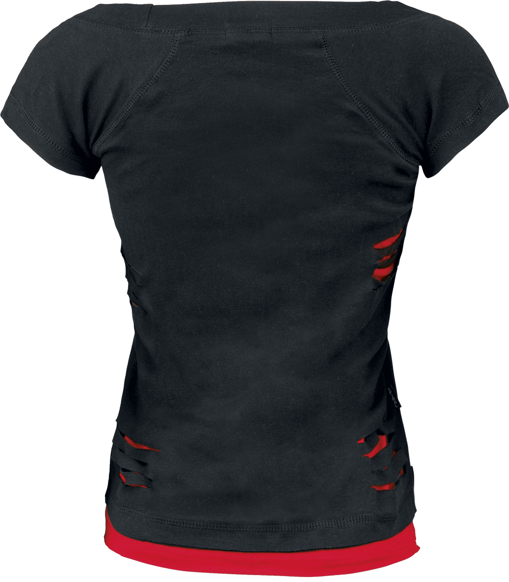 T-Shirt Manches courtes  de Five Finger Death Punch - Assassin - M à XXL - pour Femme - noir/rouge - Five Finger Death Punch - View 2