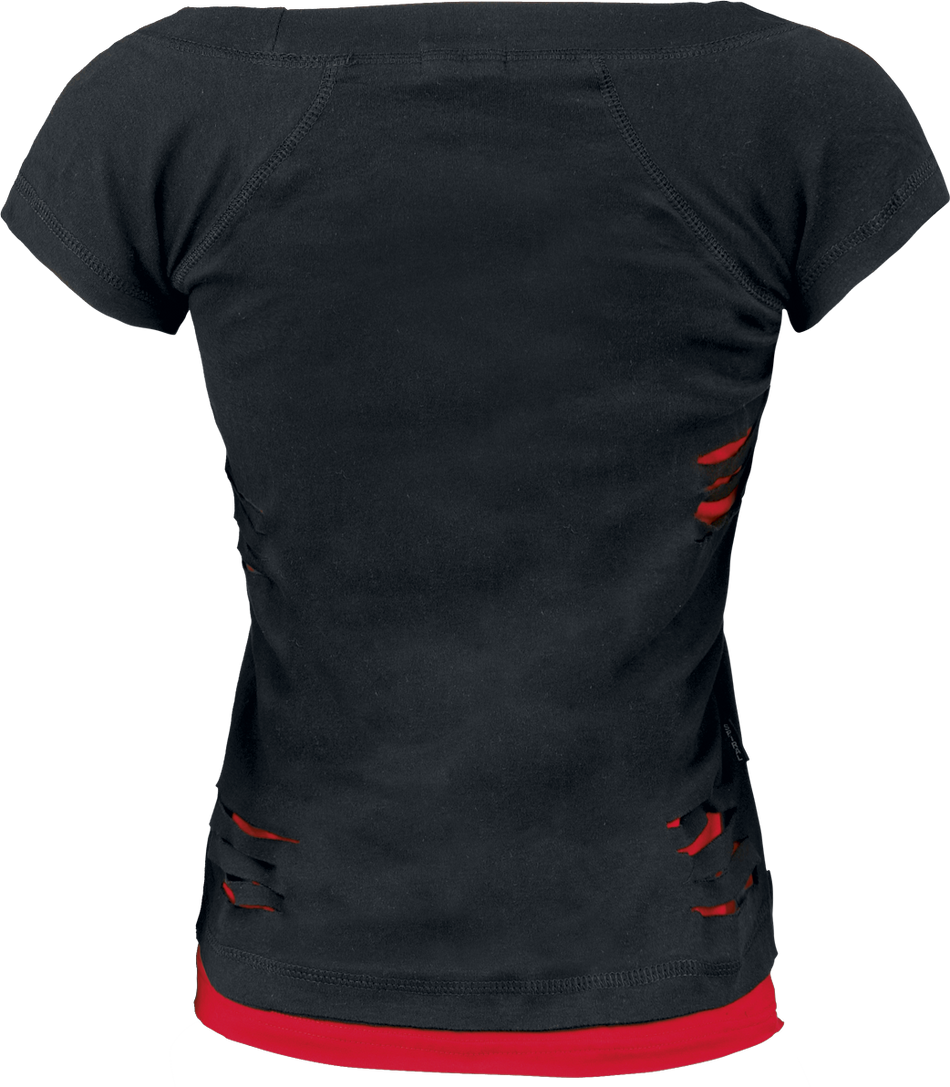 T-Shirt Manches courtes  de Five Finger Death Punch - Assassin - M à XXL - pour Femme - noir/rouge - Five Finger Death Punch - View 2