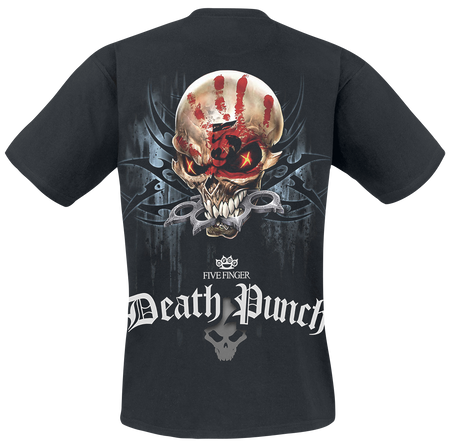T-Shirt Manches courtes  de Five Finger Death Punch - Game Over - M à 4XL - pour Homme - noir - Five Finger Death Punch - View 2