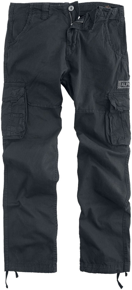 Pantalon Cargo  de Alpha Industries - Pantalon Cargo Jet - W30L34 à W40L34 - pour Homme - noir - alpha industries
