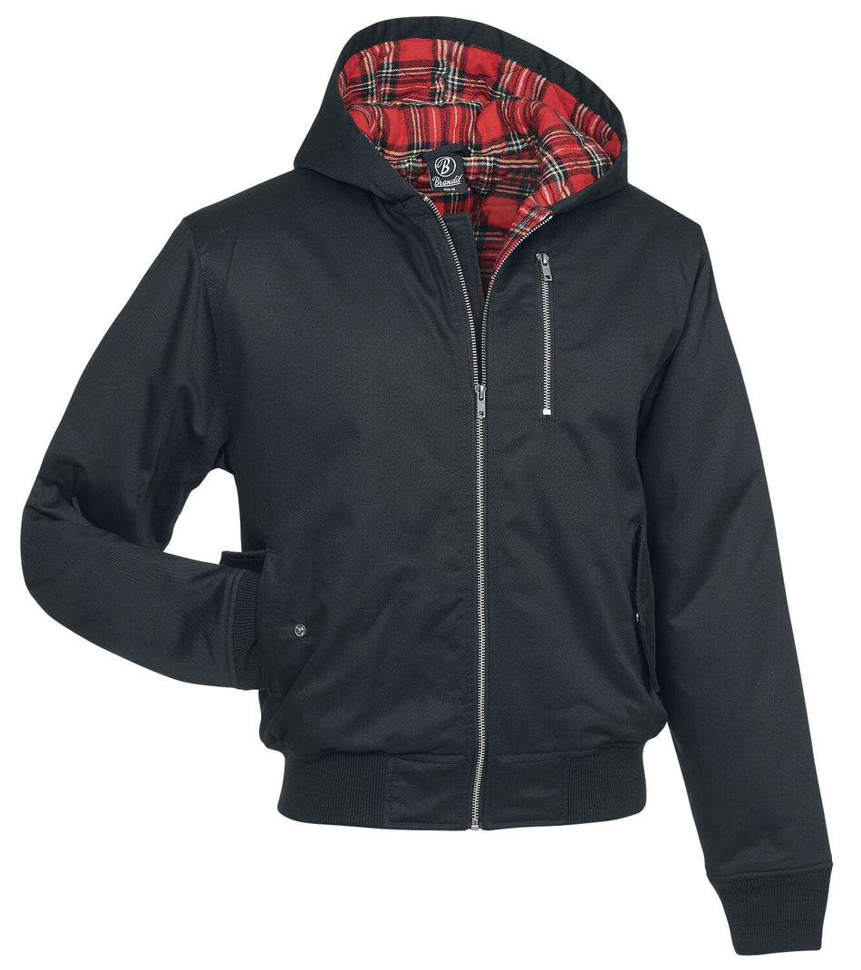 Veste mi-saison Rockabilly de Brandit - Veste d'hiver à capuche Lord Canterbury - S à XXL - pour Homme - noir - Brandit