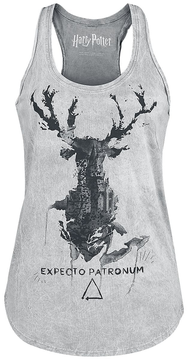 Top  de Harry Potter - Expecto Patronum - S à XXL - pour Femme - gris clair - Harry Potter