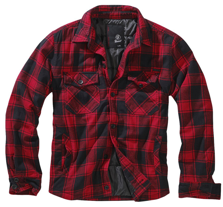 Veste mi-saison  de Brandit - Veste Bûcheron - S à 3XL - pour Homme - noir/rouge - Brandit
