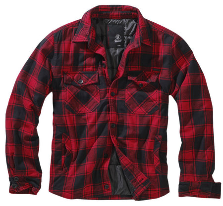 Veste mi-saison  de Brandit - Veste Bûcheron - S à 4XL - pour Homme - noir/rouge - Brandit