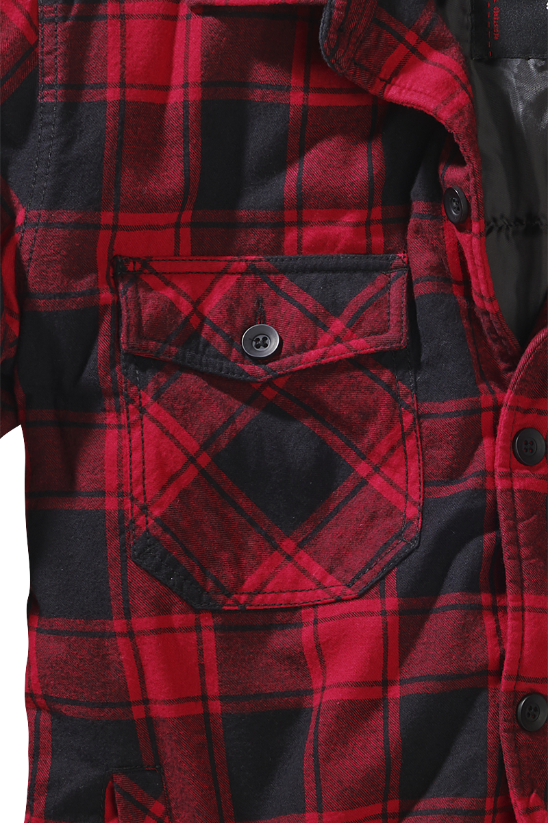 Veste mi-saison  de Brandit - Veste Bûcheron - S à 3XL - pour Homme - noir/rouge - Brandit - View 2