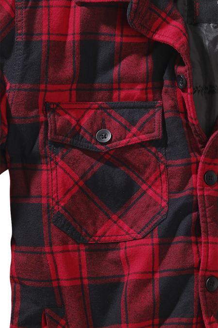 Veste mi-saison  de Brandit - Veste Bûcheron - S à 4XL - pour Homme - noir/rouge - Brandit - View 2