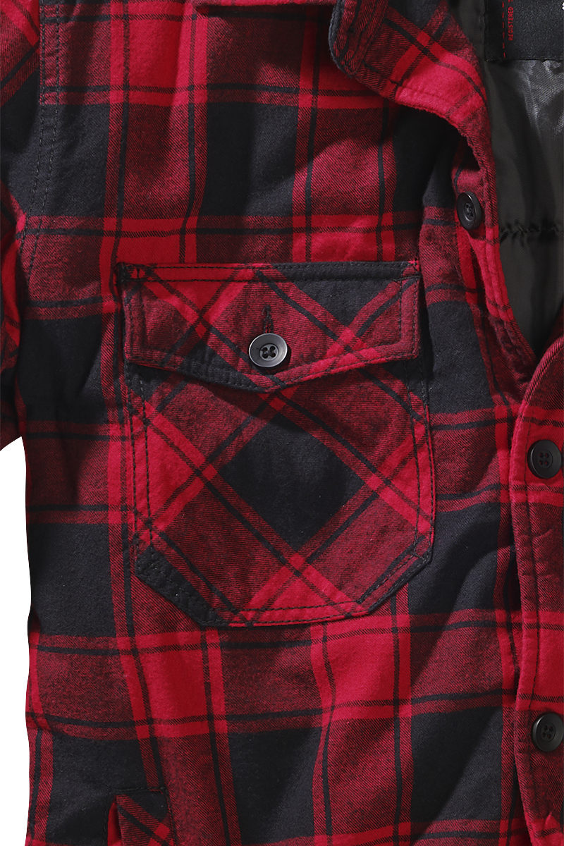 Veste mi-saison  de Brandit - Veste Bûcheron - S à 4XL - pour Homme - noir/rouge - Brandit - View 2