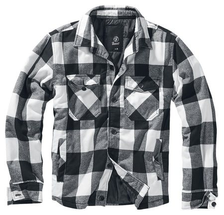 Veste mi-saison  de Brandit - Veste Bûcheron - S à XXL - pour Homme - noir/blanc - Brandit