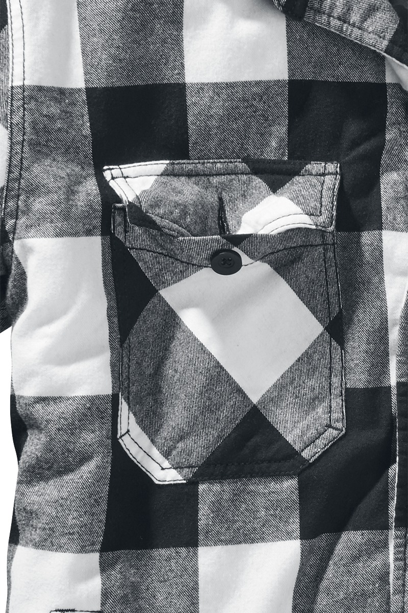 Veste mi-saison  de Brandit - Veste Bûcheron - S à XXL - pour Homme - noir/blanc - Brandit - View 2