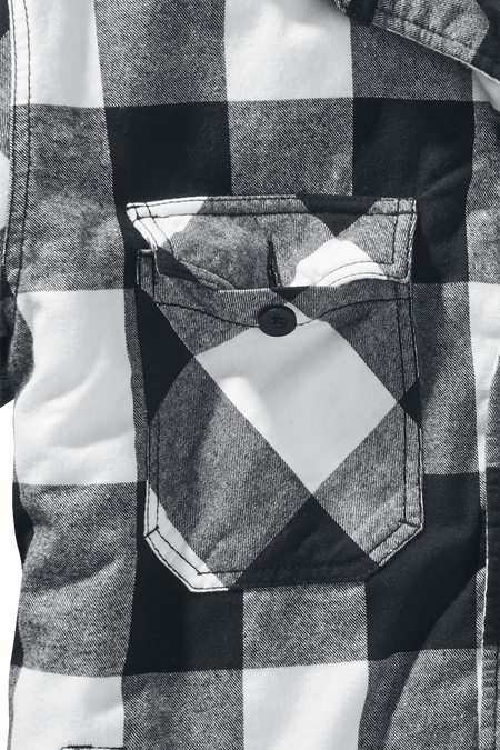 Veste mi-saison  de Brandit - Veste Bûcheron - S à XXL - pour Homme - noir/blanc - Brandit - View 2