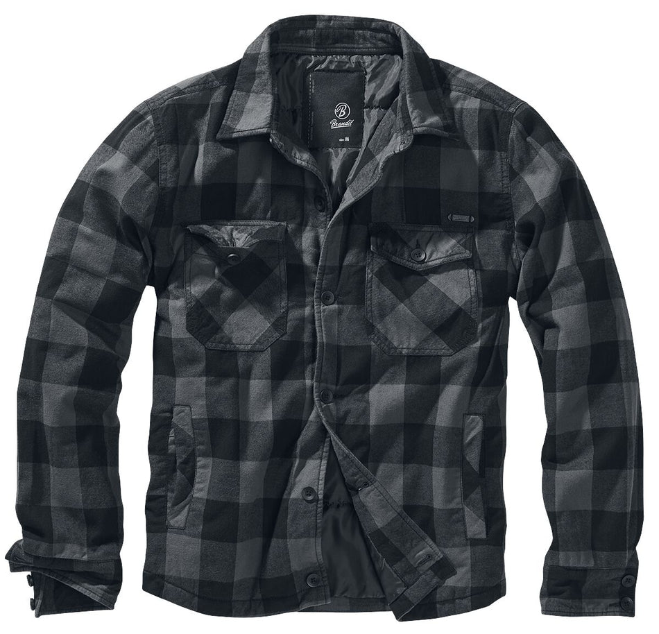 Veste mi-saison  de Brandit - Veste Bûcheron - S à 4XL - pour Homme - noir/anthracite - Brandit