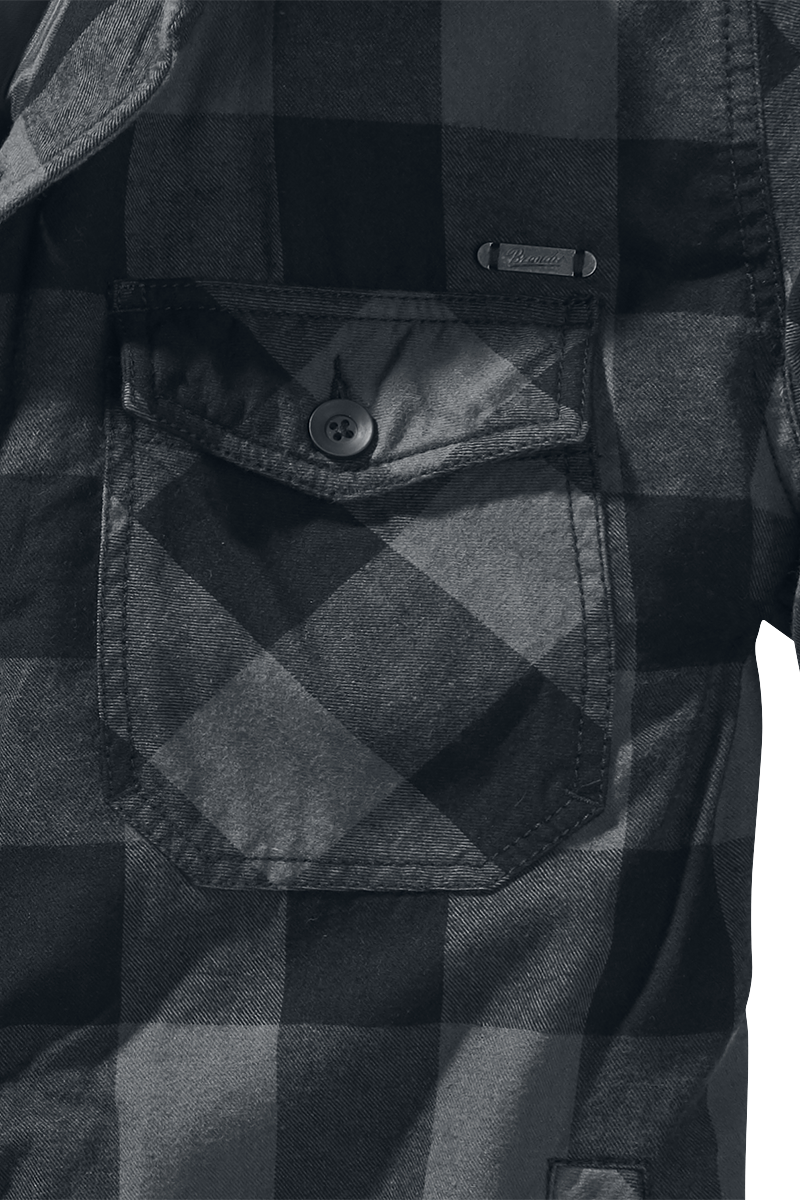 Veste mi-saison  de Brandit - Veste Bûcheron - S à 4XL - pour Homme - noir/anthracite - Brandit - View 2