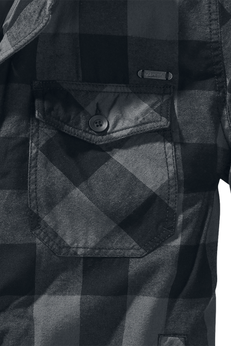 Veste mi-saison  de Brandit - Veste Bûcheron - S à 4XL - pour Homme - noir/anthracite - Brandit - View 2