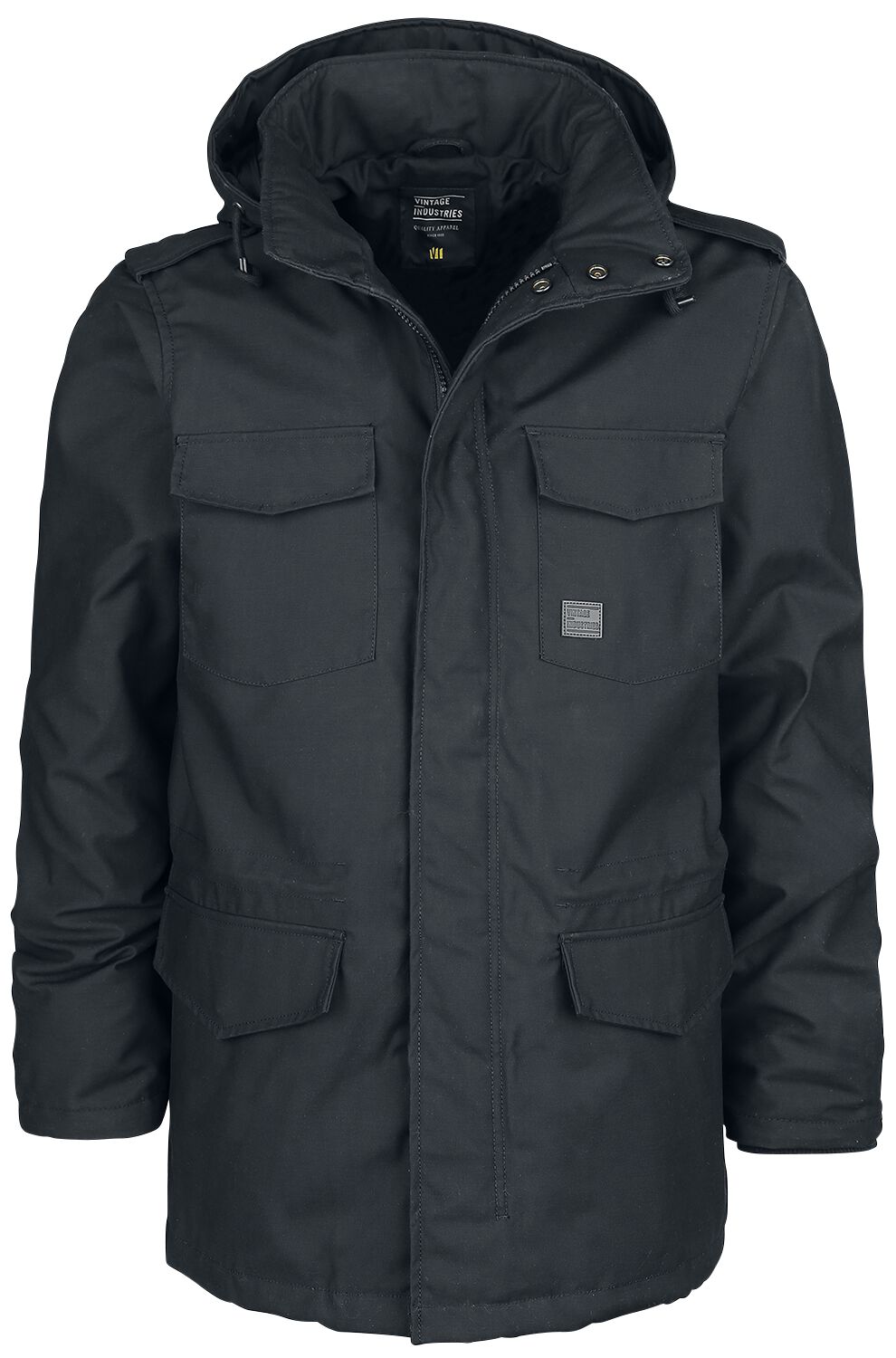Veste d'hiver  de Vintage Industries - Darren Parka - M à 3XL - pour Homme - noir - Vintage Industries