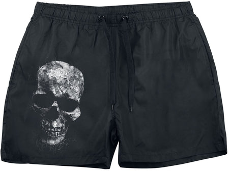 Short de bain  de Splattered Skull - L à XXL - pour Homme - noir - Splattered Skull