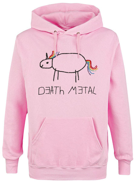 Sweat-shirt à capuche Unicorn de Death Metal - S à XXL - pour Homme - rose clair - Death Metal