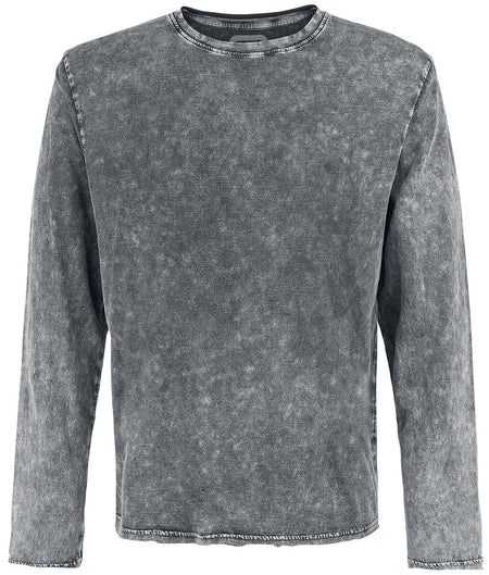 T-shirt manches longues  de RED by EMP - Overcome - S à 5XL - pour Homme - gris - RED by EMP