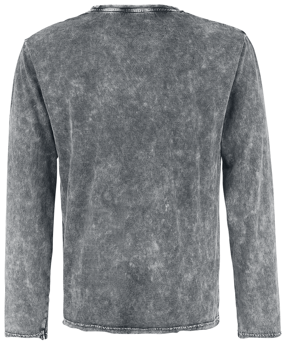 T-shirt manches longues  de RED by EMP - Overcome - S à 5XL - pour Homme - gris - RED by EMP - View 2