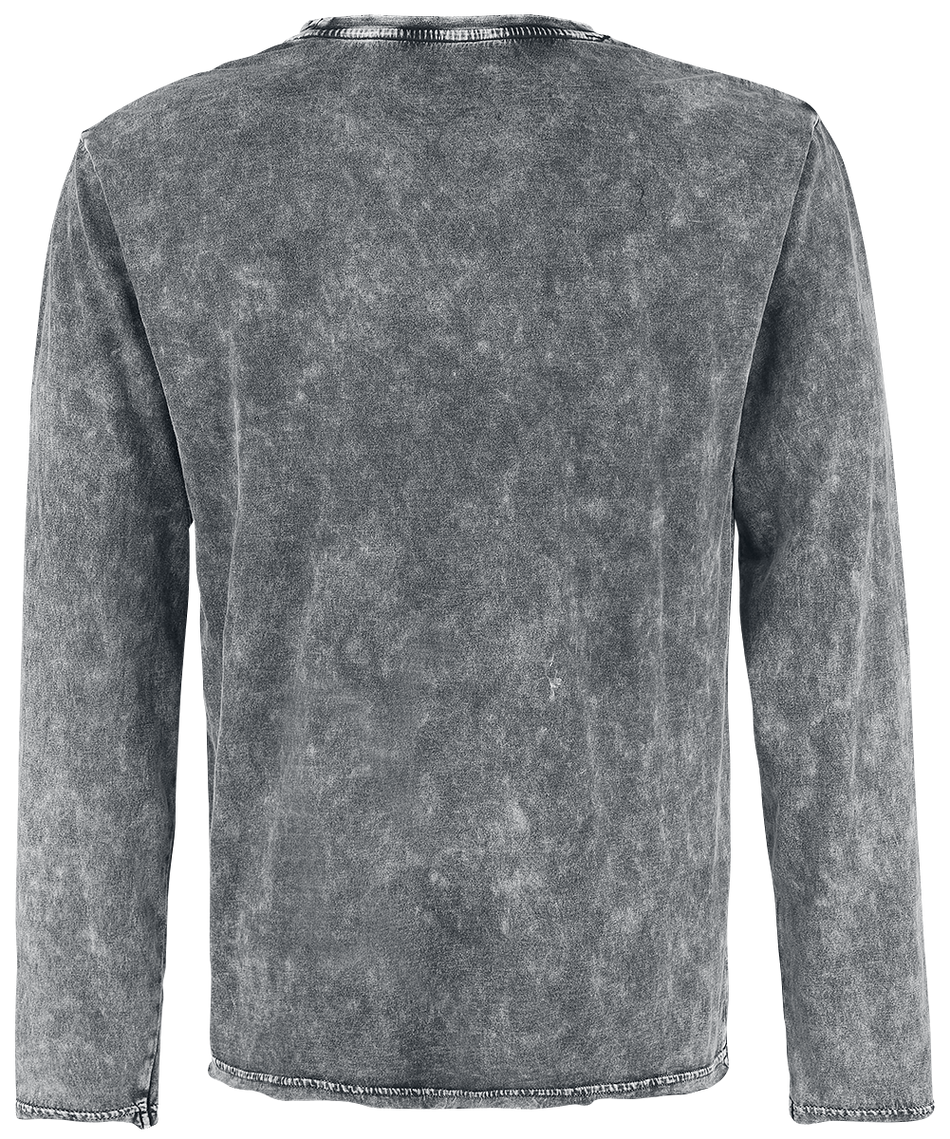 T-shirt manches longues  de RED by EMP - Overcome - S à 5XL - pour Homme - gris - RED by EMP - View 2
