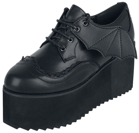 Creepers Gothic de Banned Alternative - WILLOW - EU36 à EU41 - pour Femme - noir - Banned Alternative