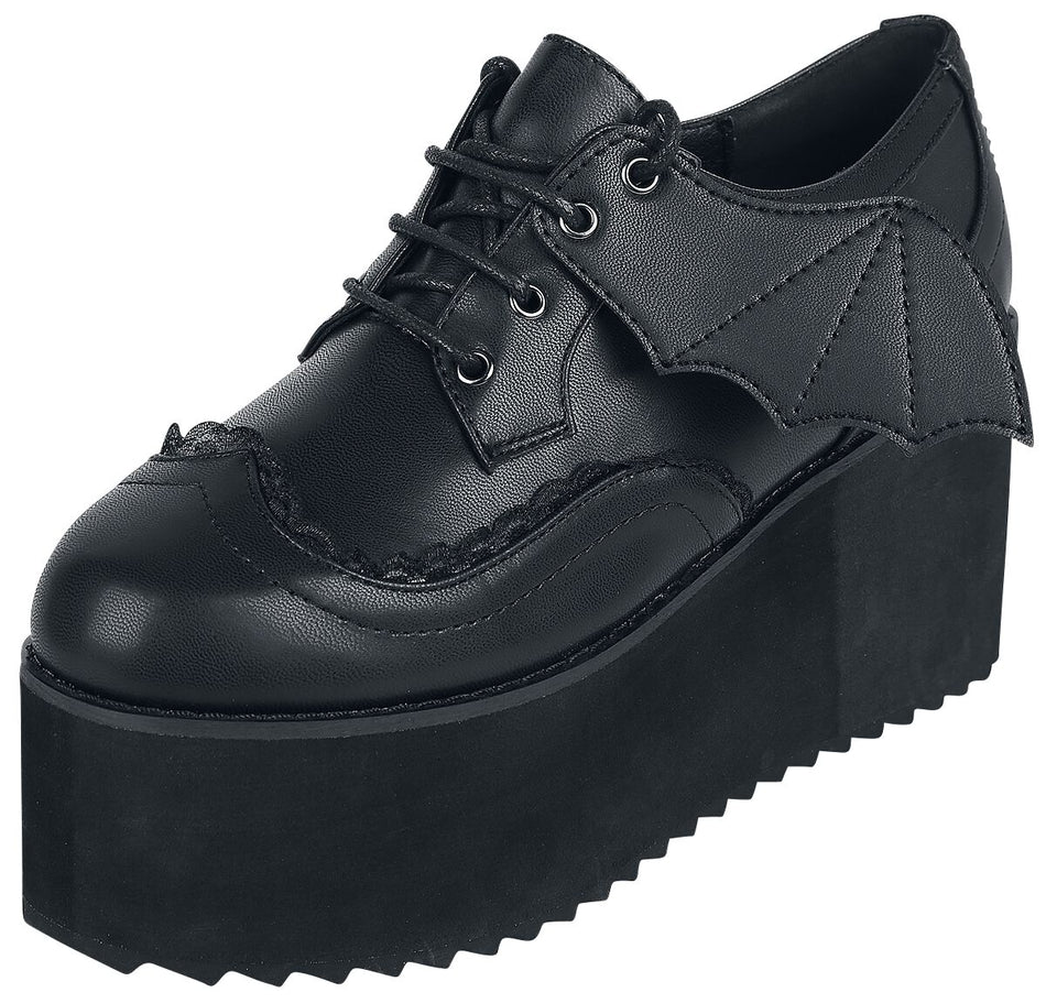 Creepers Gothic de Banned Alternative - WILLOW - EU36 à EU41 - pour Femme - noir - Banned Alternative