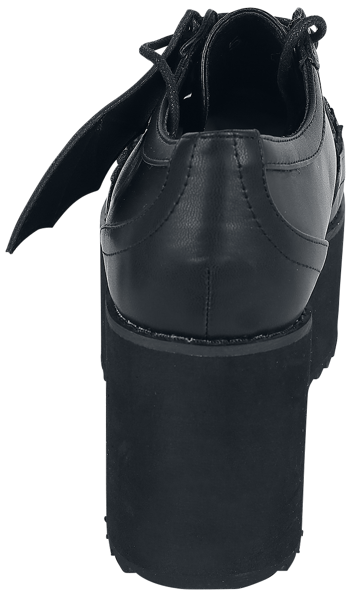 Creepers Gothic de Banned Alternative - WILLOW - EU36 à EU41 - pour Femme - noir - Banned Alternative - View 2