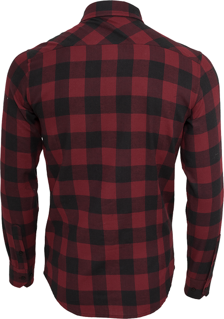 Chemise en flanelle  de Urban Classics - Chemise À Carreaux En Flannelle - S à 4XL - pour Homme - noir/bourgogne - Urban Classics - View 2