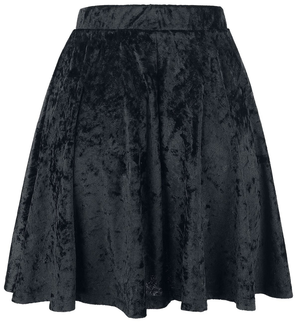 Jupe courte Gothic de Forplay - Jupe En Velours - S à XXL - pour Femme - noir - Forplay