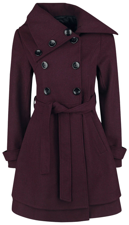 Manteau d'hiver  de Black Premium by EMP - Good Times - S à XXL - pour Femme - rouge foncé - Black Premium by EMP