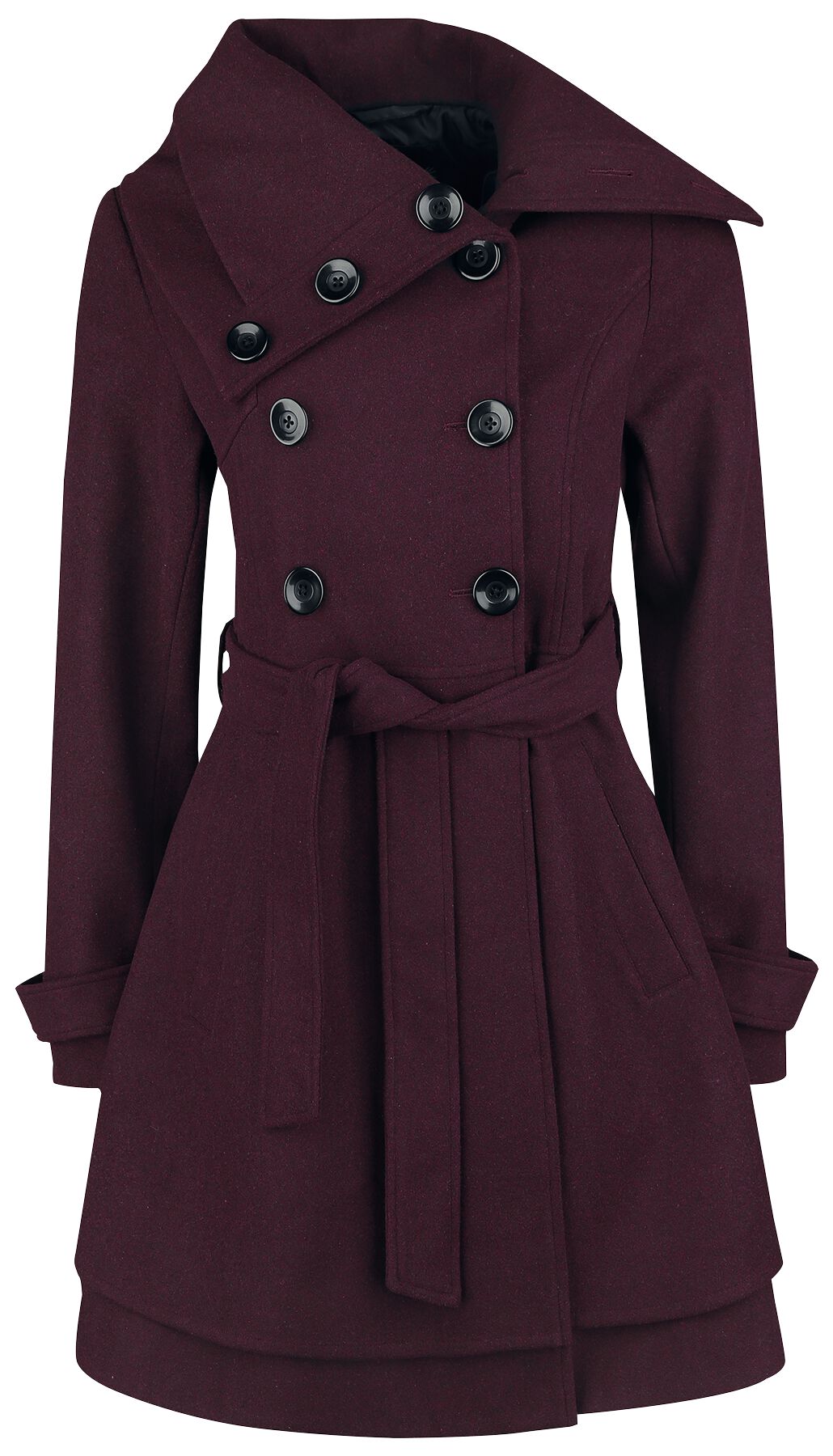 Manteau d'hiver  de Black Premium by EMP - Good Times - S à XXL - pour Femme - rouge foncé - Black Premium by EMP