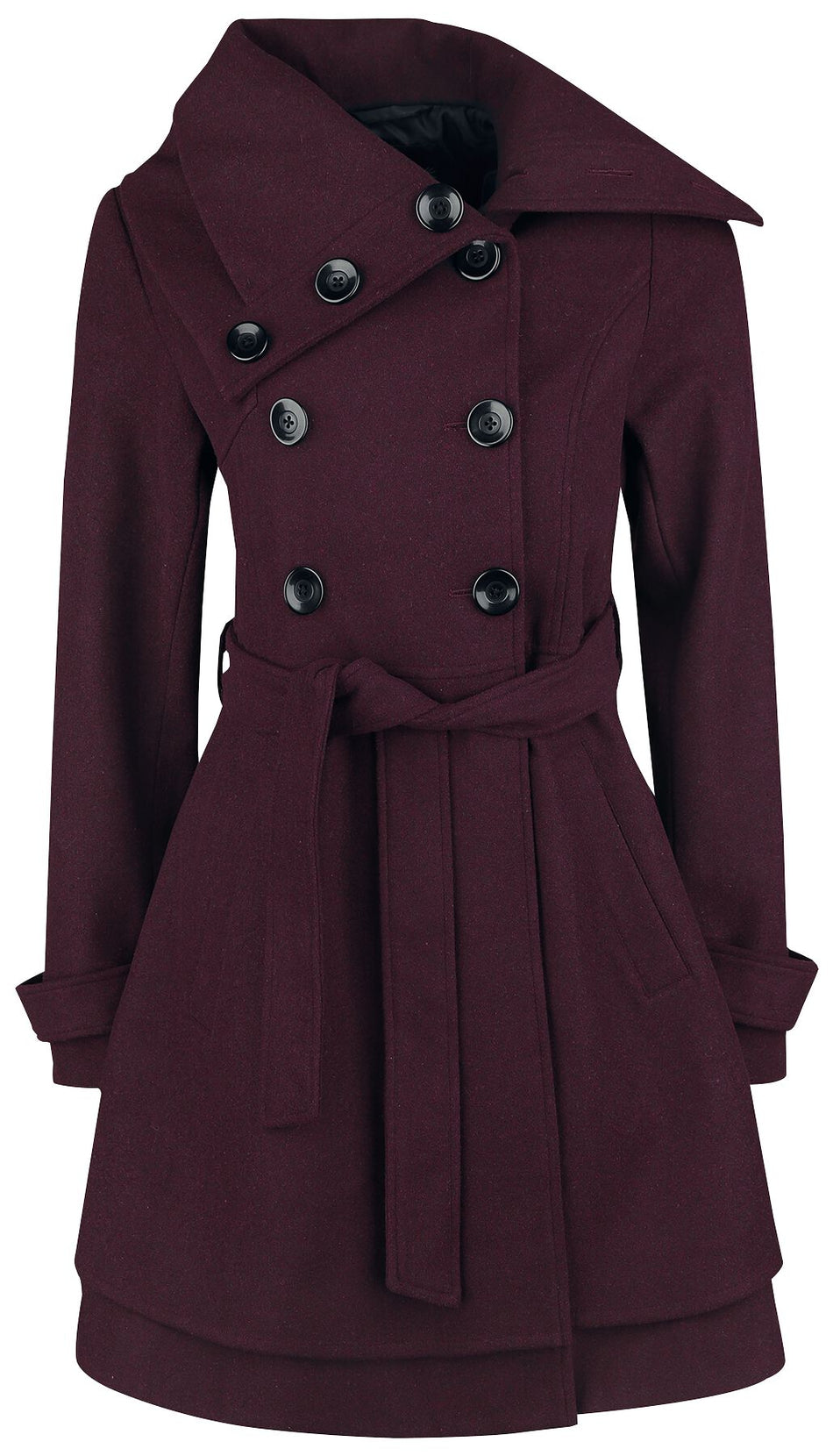 Manteau d'hiver  de Black Premium by EMP - Good Times - S à XXL - pour Femme - rouge foncé - Black Premium by EMP