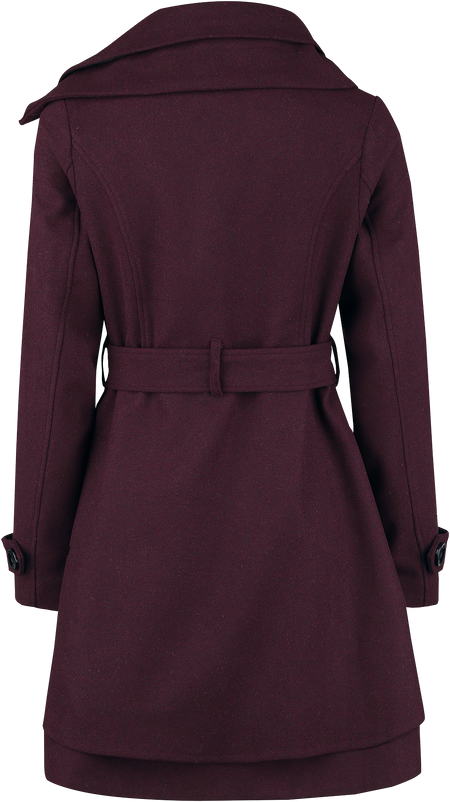 Manteau d'hiver  de Black Premium by EMP - Good Times - S à XXL - pour Femme - rouge foncé - Black Premium by EMP - View 2