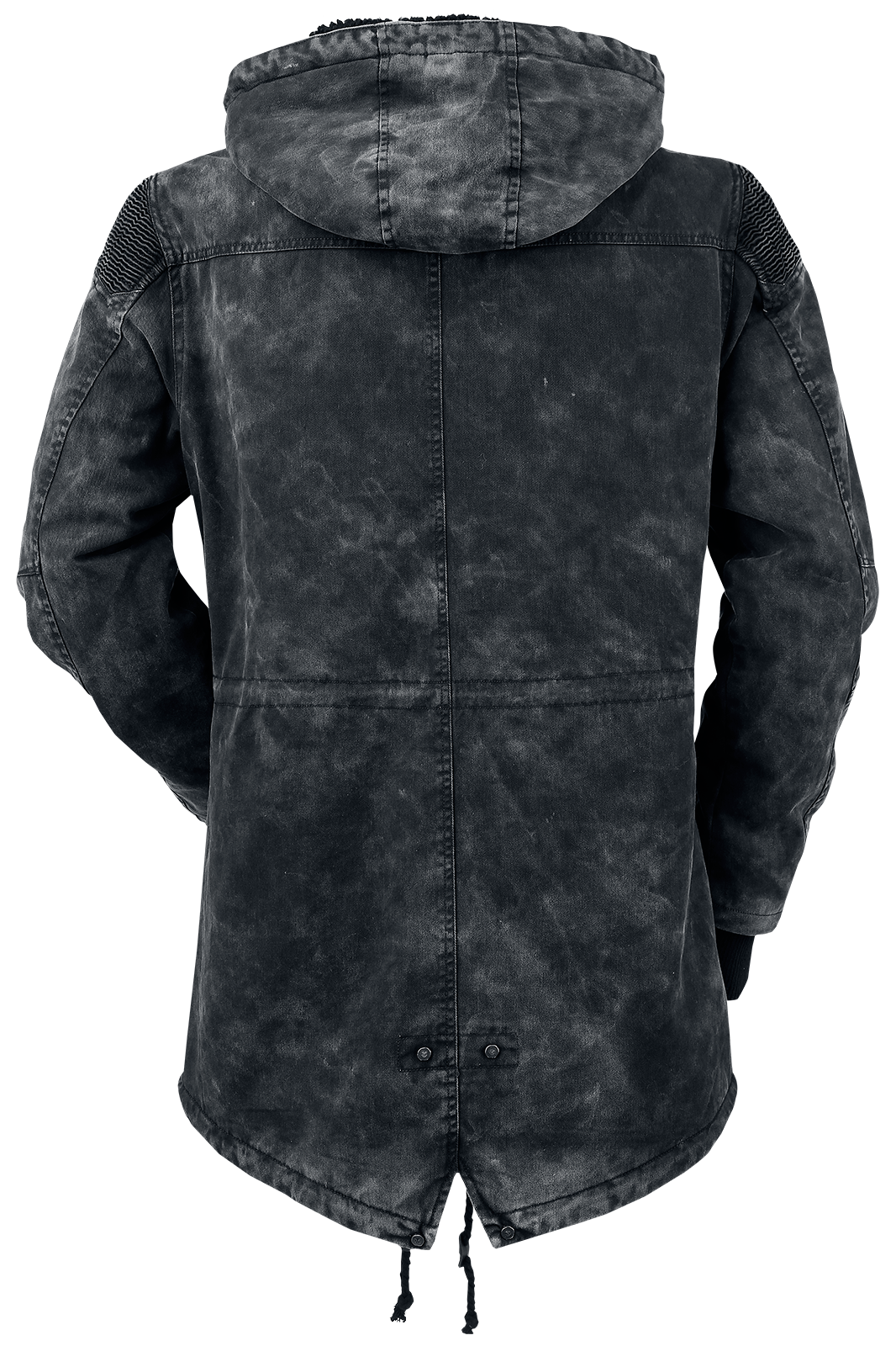 Veste d'hiver  de Rock Rebel by EMP - Parka De Style Vintage Avec Capuche En Tissu Éponge - M à XXL - pour Homme - gris - Rock Rebel by EMP - View 2