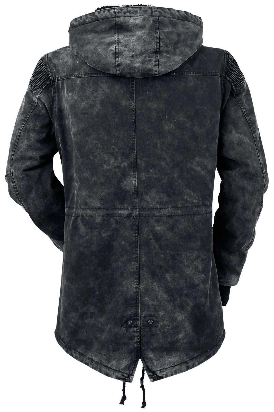 Manteau d'hiver  de Rock Rebel by EMP - Parka De Style Vintage Avec Capuche En Tissu Éponge - M à XXL - pour Homme - gris - Rock Rebel by EMP - View 2