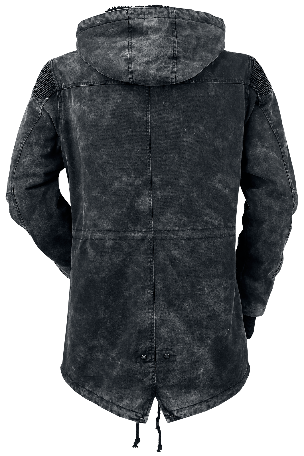 Manteau d'hiver  de Rock Rebel by EMP - Parka De Style Vintage Avec Capuche En Tissu Éponge - S à XXL - pour Homme - gris - Rock Rebel by EMP - View 2