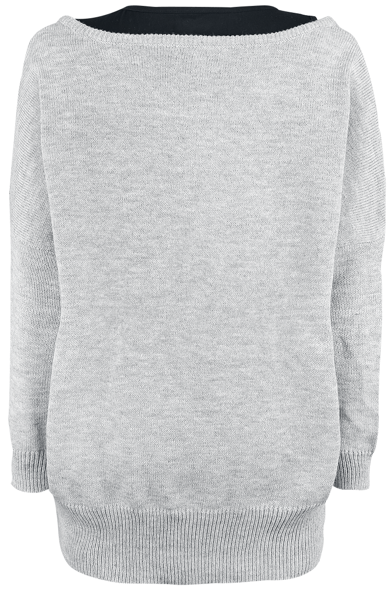 Sweat-shirt  de RED by EMP - Cut Me Loose - S à 5XL - pour Femme - gris/noir - RED by EMP - View 2