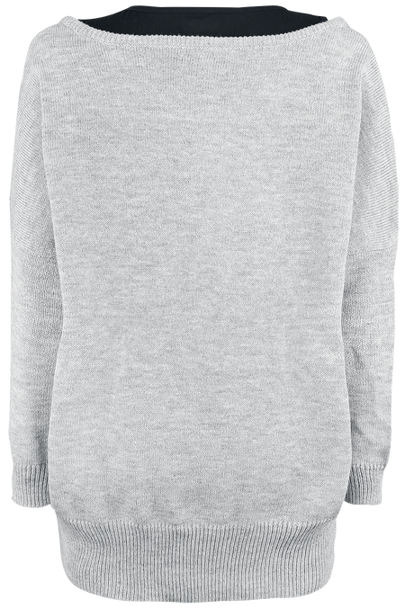 Sweat-shirt  de RED by EMP - Cut Me Loose - S à 5XL - pour Femme - gris/noir - RED by EMP - View 2