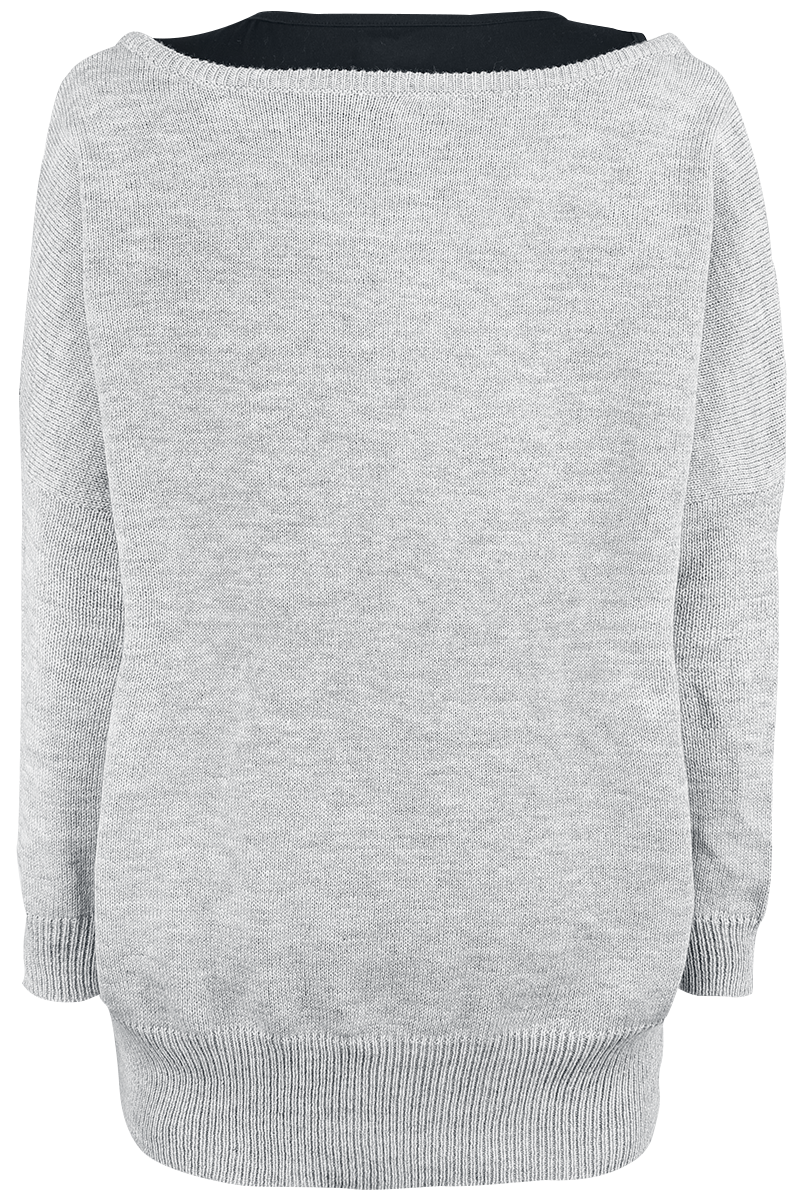 Sweat-shirt  de RED by EMP - Cut Me Loose - S à 5XL - pour Femme - gris/noir - RED by EMP - View 2