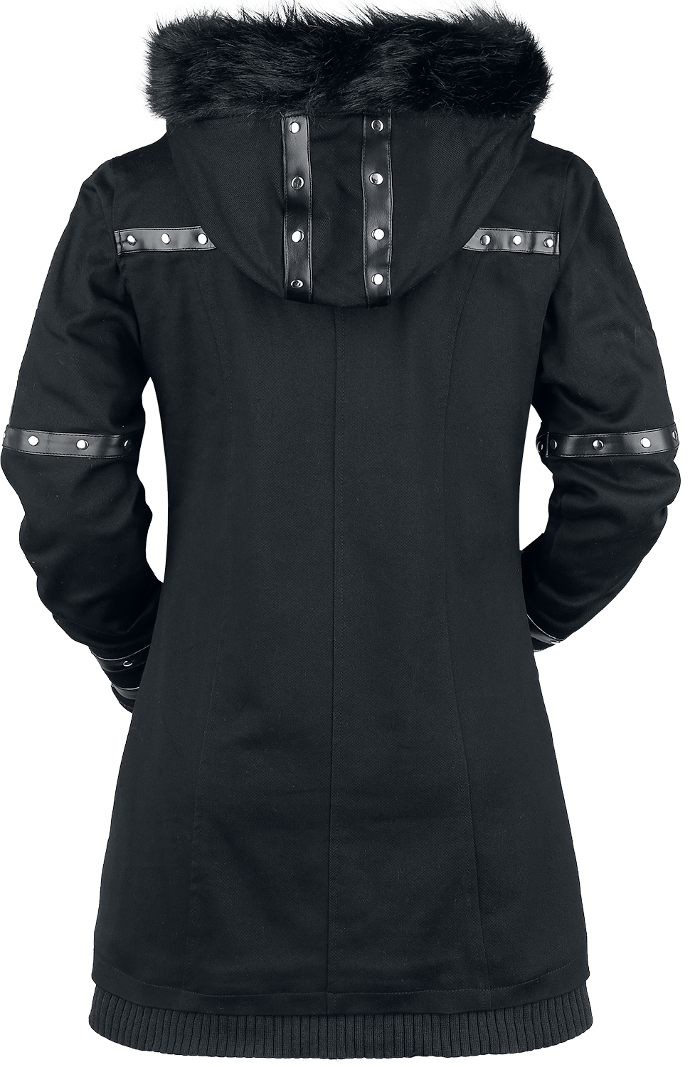 Manteau d'hiver Gothic de Gothicana by EMP - Bloodsucker - XS à 5XL - pour Femme - noir - Gothicana by EMP - View 2