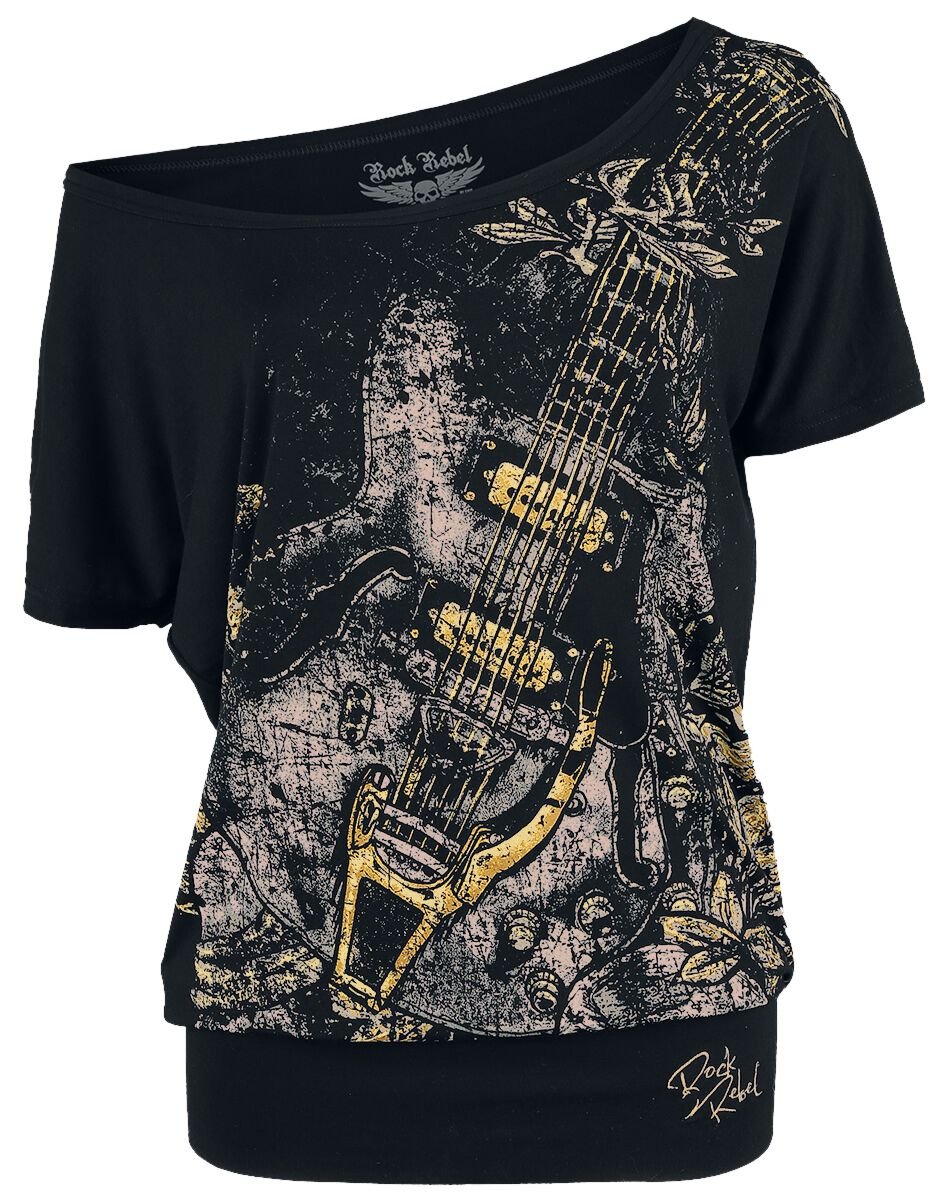T-Shirt Manches courtes  de Rock Rebel by EMP - Can You Read My Mind - S à 3XL - pour Femme - noir - Rock Rebel by EMP