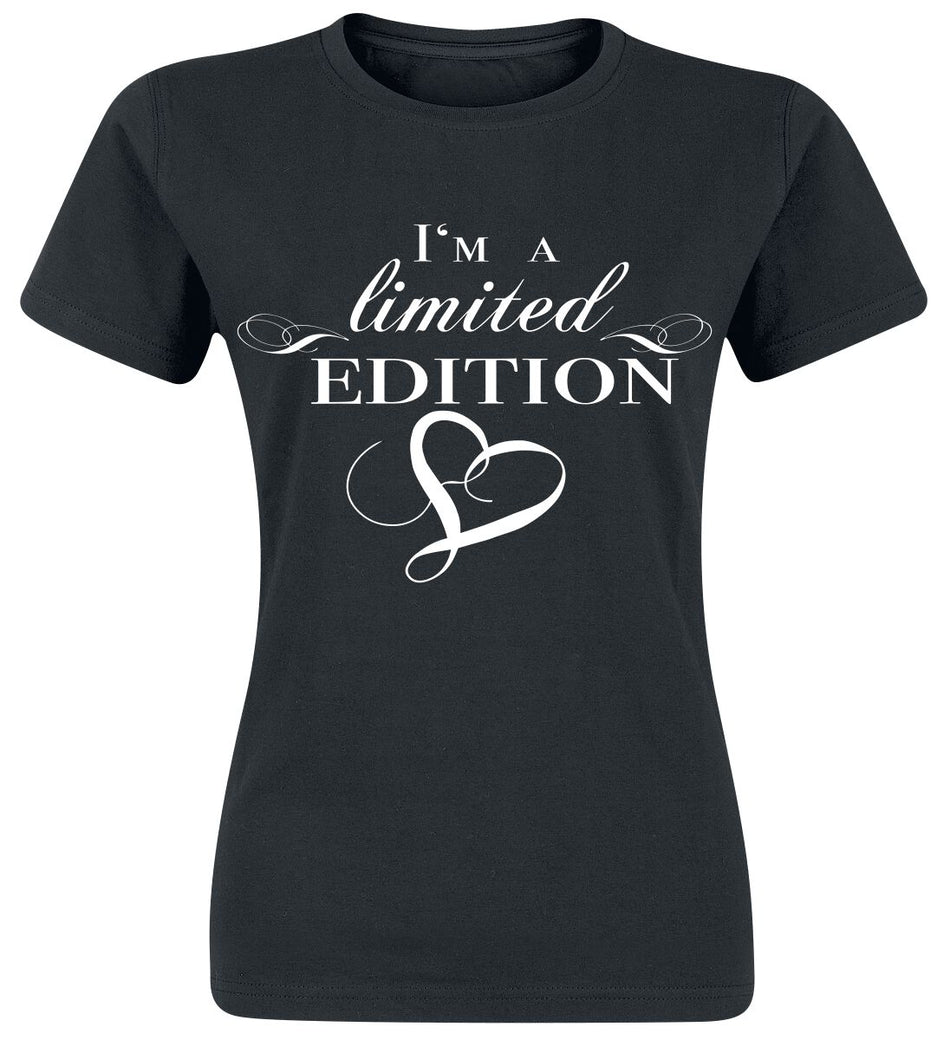 T-Shirt Manches courtes Fun de Slogans - I´m A Limited Edition - S à XXL - pour Femme - noir - Slogans