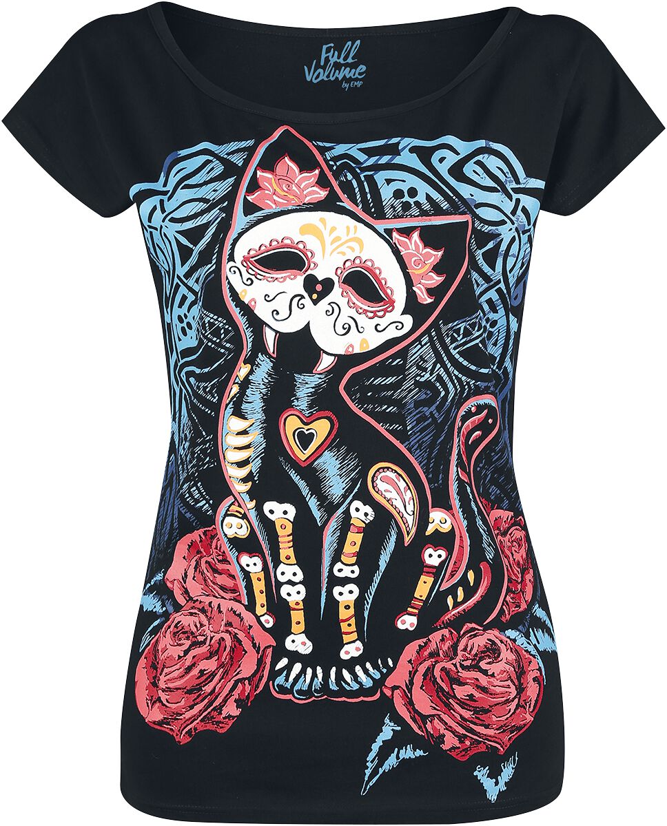T-Shirt Manches courtes  de Full Volume by EMP - Keep Me Going - S à 3XL - pour Femme - noir - Full Volume by EMP