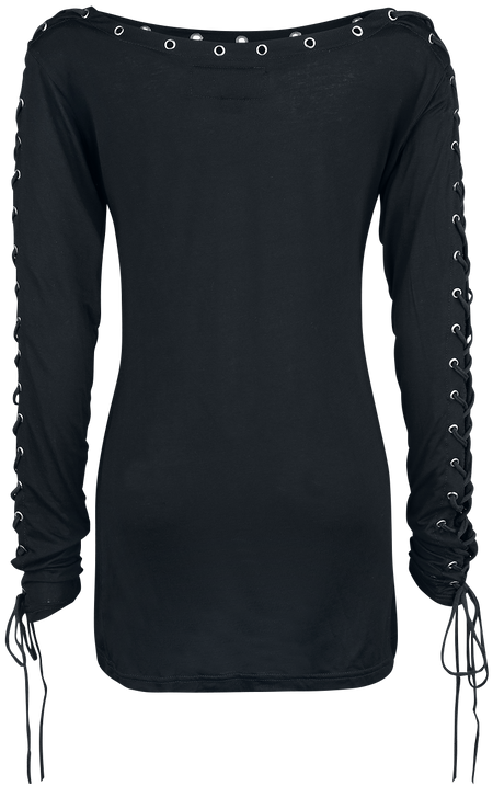 T-shirt manches longues Gothic de Gothicana by EMP - Here To Stay - S à 5XL - pour Femme - noir - Gothicana by EMP - View 2