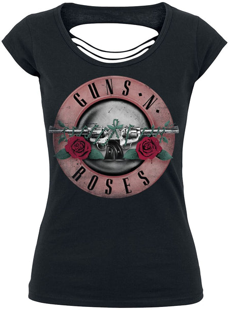 T-Shirt Manches courtes  de Guns N' Roses - Pink Bullet - S à XL - pour Femme - noir - Guns N' Roses