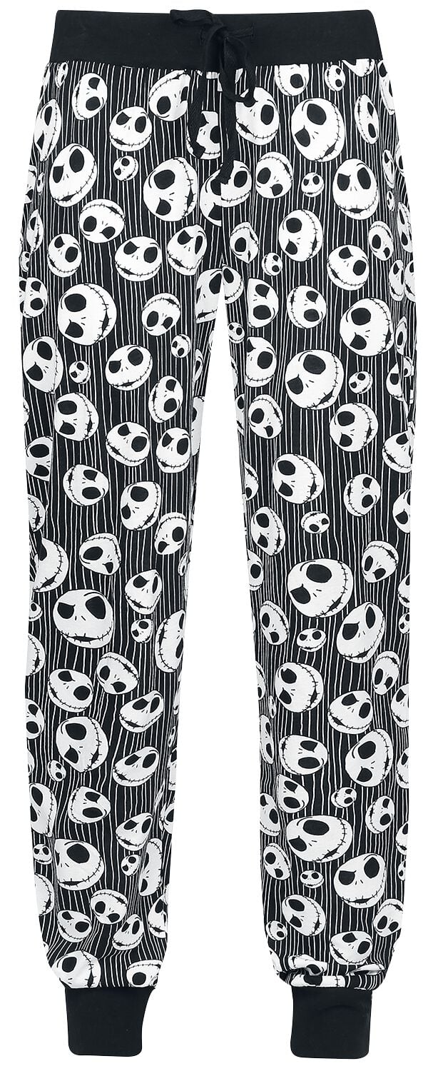 Bas de pyjama Disney de L'Étrange Noël De Monsieur Jack - Jack Skellington - Crâne - S à 5XL - pour Femme - noir - L'Étrange Noël De Monsieur Jack
