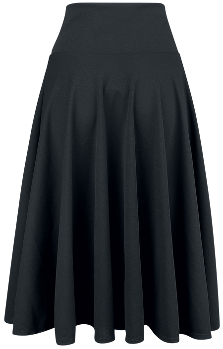 Jupe mi-longue Rockabilly de Belsira - Jupe Ample - XS à 3XL - pour Femme - noir - Belsira - View 2