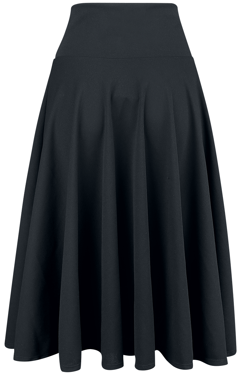 Jupe mi-longue Rockabilly de Belsira - Jupe Ample - XS à 3XL - pour Femme - noir - Belsira - View 2
