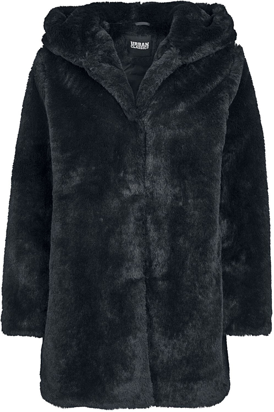 Veste mi-saison  de Urban Classics - Manteau À Capuche Teddy - XS à 5XL - pour Femme - noir - Urban Classics