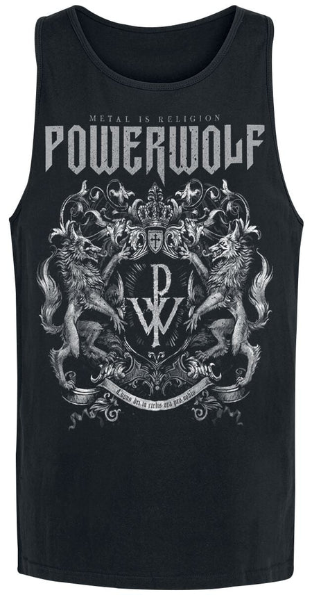 Débardeur  de Powerwolf - S à XL - pour Homme - noir - Powerwolf