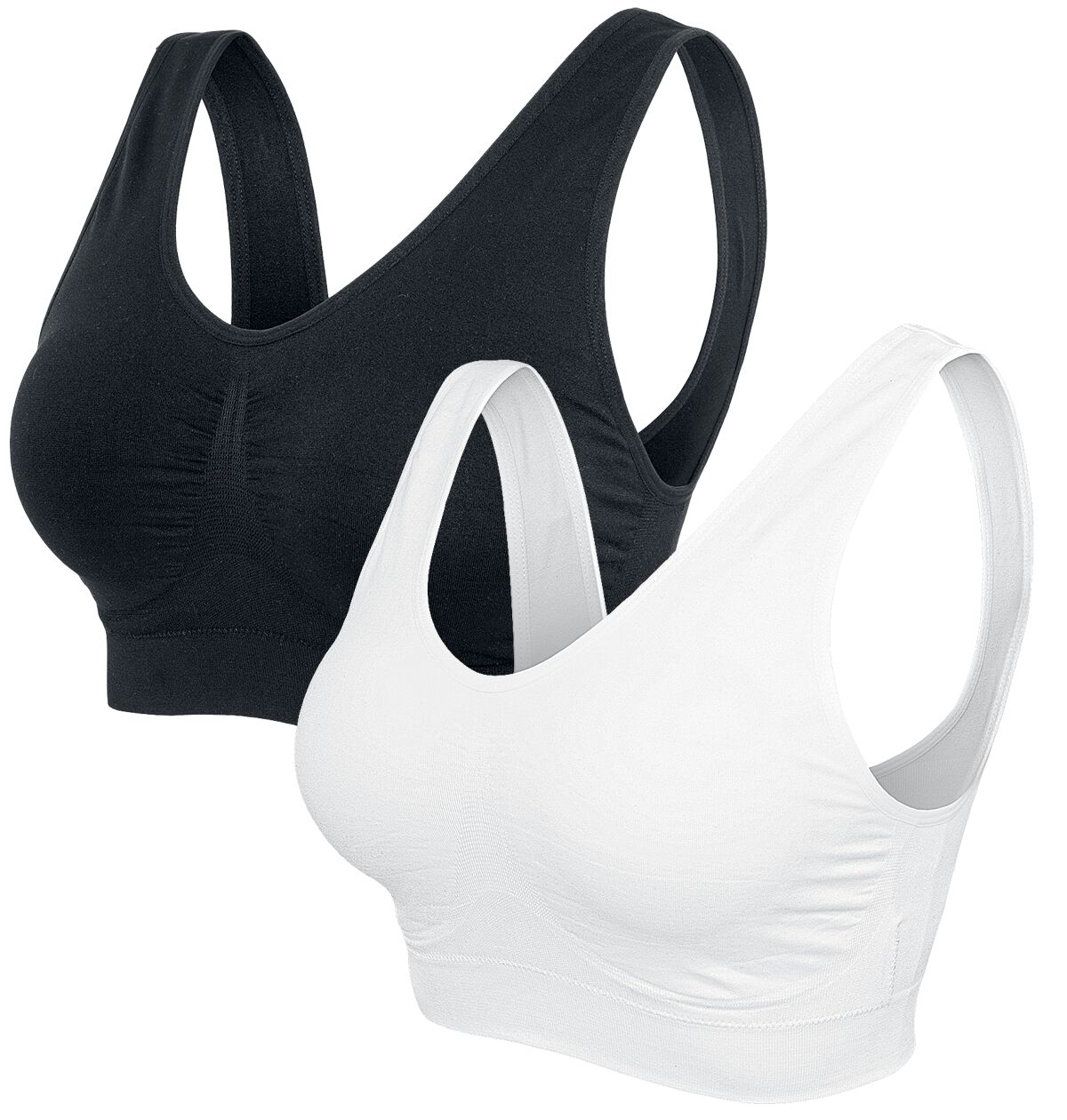 Sous-vêtement  de Urban Classics - Brassière de sport - XS à 5XL - pour Femme - noir/blanc - Urban Classics